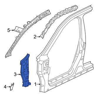 Nissan OE - Left Lower Body A-Pillar Reinforcement