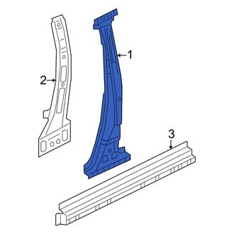 Nissan OE - Left Body B-Pillar Reinforcement