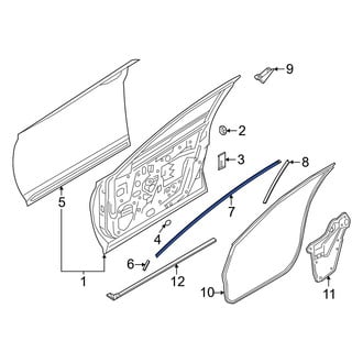 Nissan OE - Front Left Upper Door Shell Seal