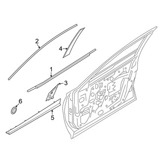Nissan OE - Front Door - Exterior Trim