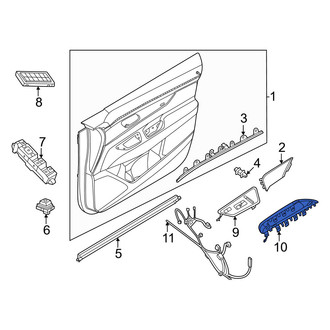 Nissan OE - Front Left Door Switch Trim Panel