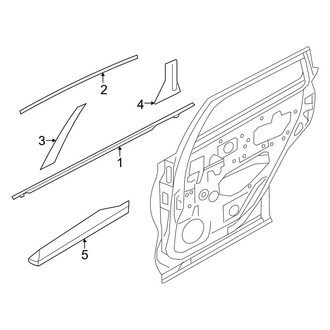 Nissan OE - Rear Door - Exterior Trim