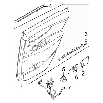 Nissan OE - Rear Door - Interior Trim