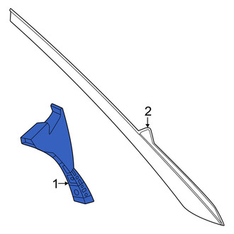 Nissan OE - Rear Left Lower Body C-Pillar Molding
