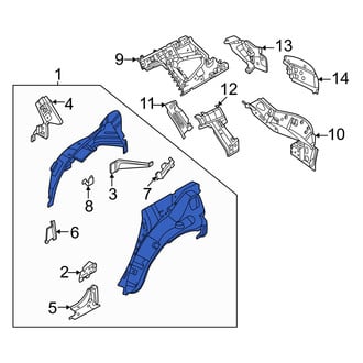 Nissan OE - Rear Left Inner Quarter Panel
