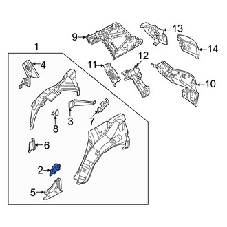 Nissan OE - Rear Right Outer Quarter Panel Extension