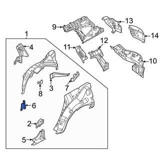 Nissan OE - Rear Left Inner Quarter Panel Extension