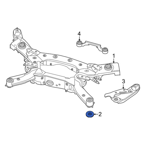 Nissan OE 55460JP00A - Rear Suspension Crossmember Stop