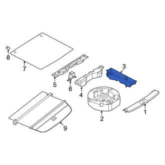 Nissan OE - Rear Left Trunk Floor Storage Box