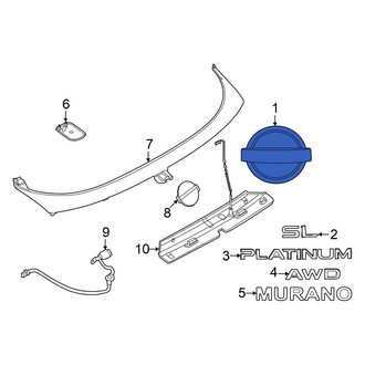 Nissan OE - Rear Hatch Emblem