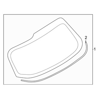 Nissan OE - Lift Gate - Glass