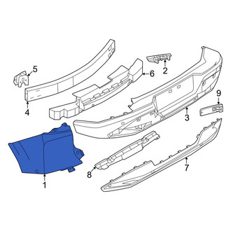Nissan OE - Rear Right Upper Bumper Cover