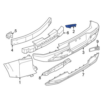 Nissan OE - Rear Right Bumper Cover Bracket