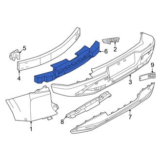 Nissan OE - Rear Bumper Impact Absorber