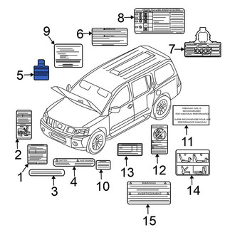 Nissan OE - Air Bag Information Label