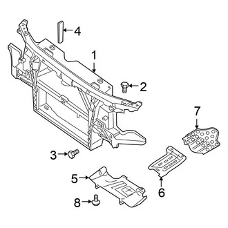 Nissan OE - Radiator Support - Splash Shields