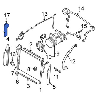 Nissan OE - Left A/C Condenser Seal