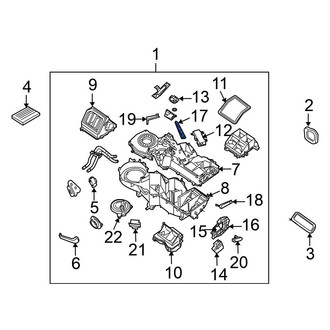 Nissan OE - HVAC Mode Door Lever Link