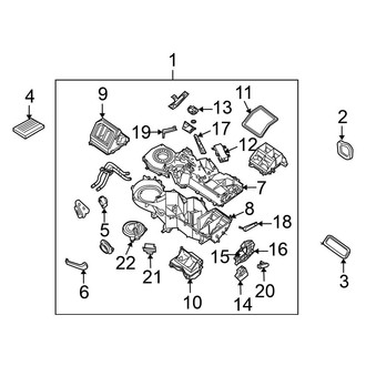 Nissan OE - Air Conditioner & Heater - Heater Components