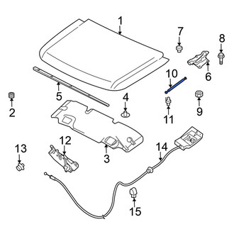 Nissan OE - Left Hood Lift Support