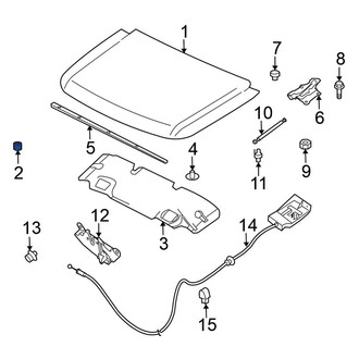 Nissan OE - Front Hood Stop Buffer