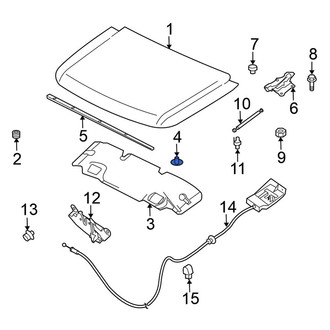 Nissan OE - Hood Insulation Pad Clip