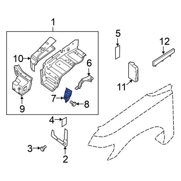 Fender Apron Reinforcement