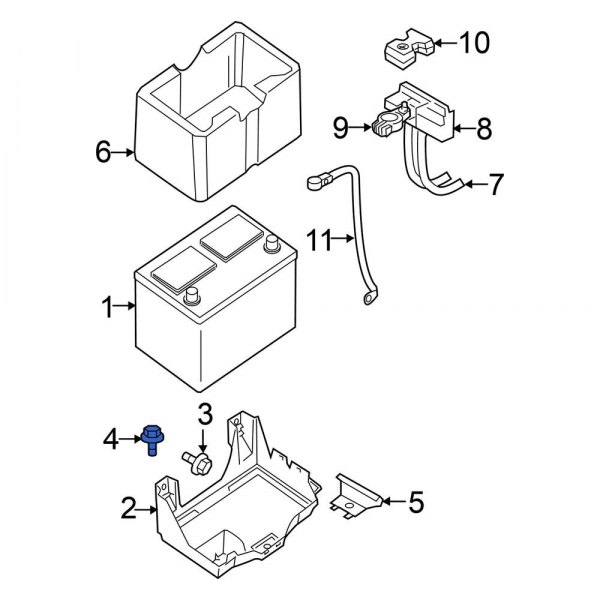 Battery Tray Bolt