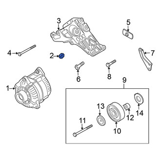 Nissan OE - Power Steering Pump Nut