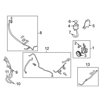 Nissan OE - Steering Gear & Linkage - Pump & Hoses