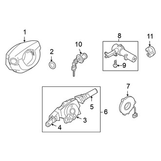 Nissan OE - Steering Column - Shroud, Switches & Levers