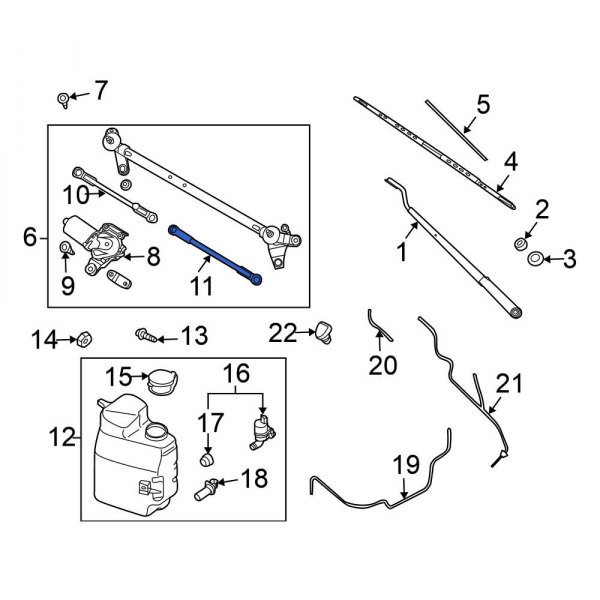 Windshield Wiper Linkage