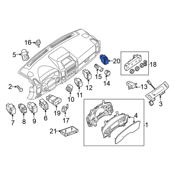 Heated Steering Wheel Switch