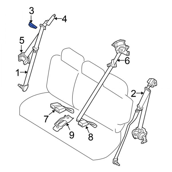 Seat Belt Retractor Cover