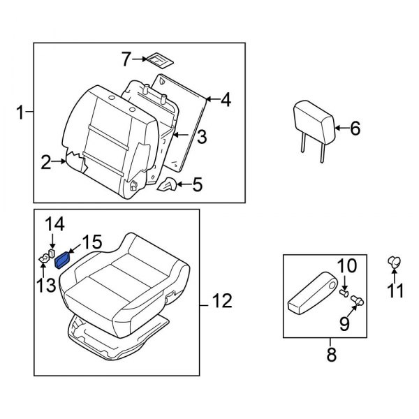 Power Seat Switch Bezel