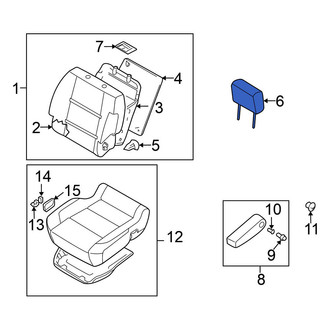 Nissan OE - Front Right Headrest