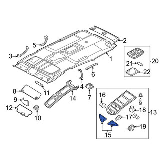 Nissan OE - Left Map Light Lens