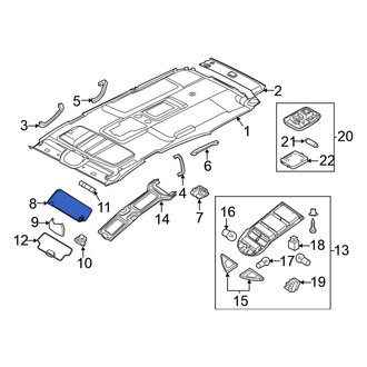 Nissan OE - Right Sun Visor