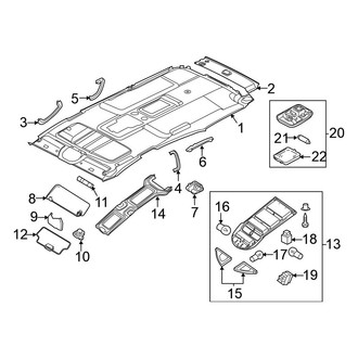 Nissan OE - Roof - Interior Trim (W/O Sunroof)