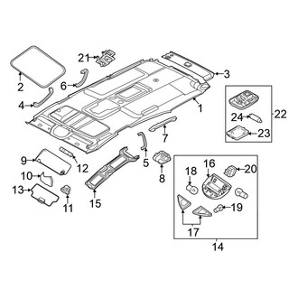 Nissan OE - Roof - Interior Trim (With Sunroof)