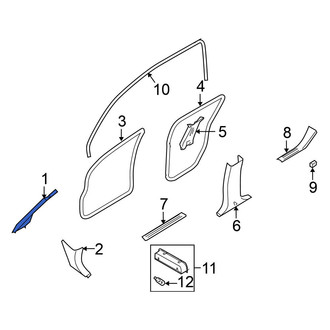 Nissan OE - Left Body A-Pillar Trim Panel