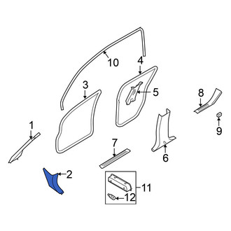 Nissan OE - Left Kick Panel Trim