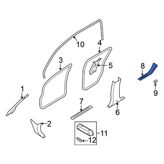 Nissan OE - Rear Left Door Sill Plate
