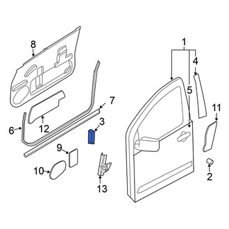 Nissan OE - Front Left Door Plug