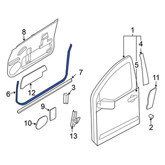 Nissan OE - Front Left Door Seal