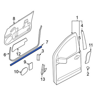 Nissan OE - Front Left Lower Door Seal