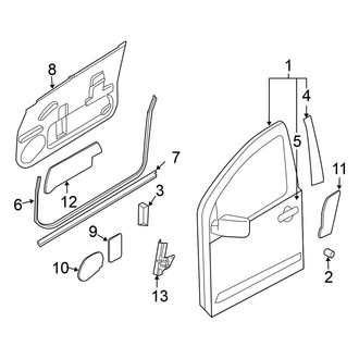 Nissan OE - Front Door - Door & Components