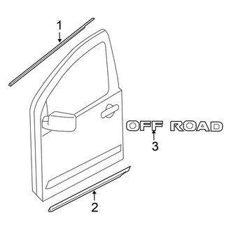 Nissan OE - Front Door - Exterior Trim