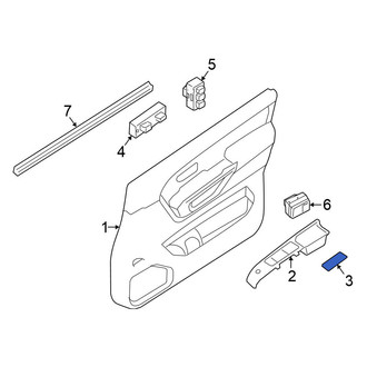 Nissan OE - Front Left Interior Door Handle Trim