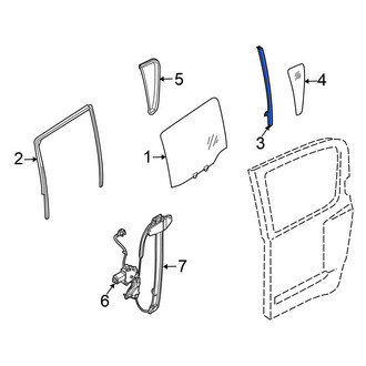 Nissan OE - Right Door Window Division Bar